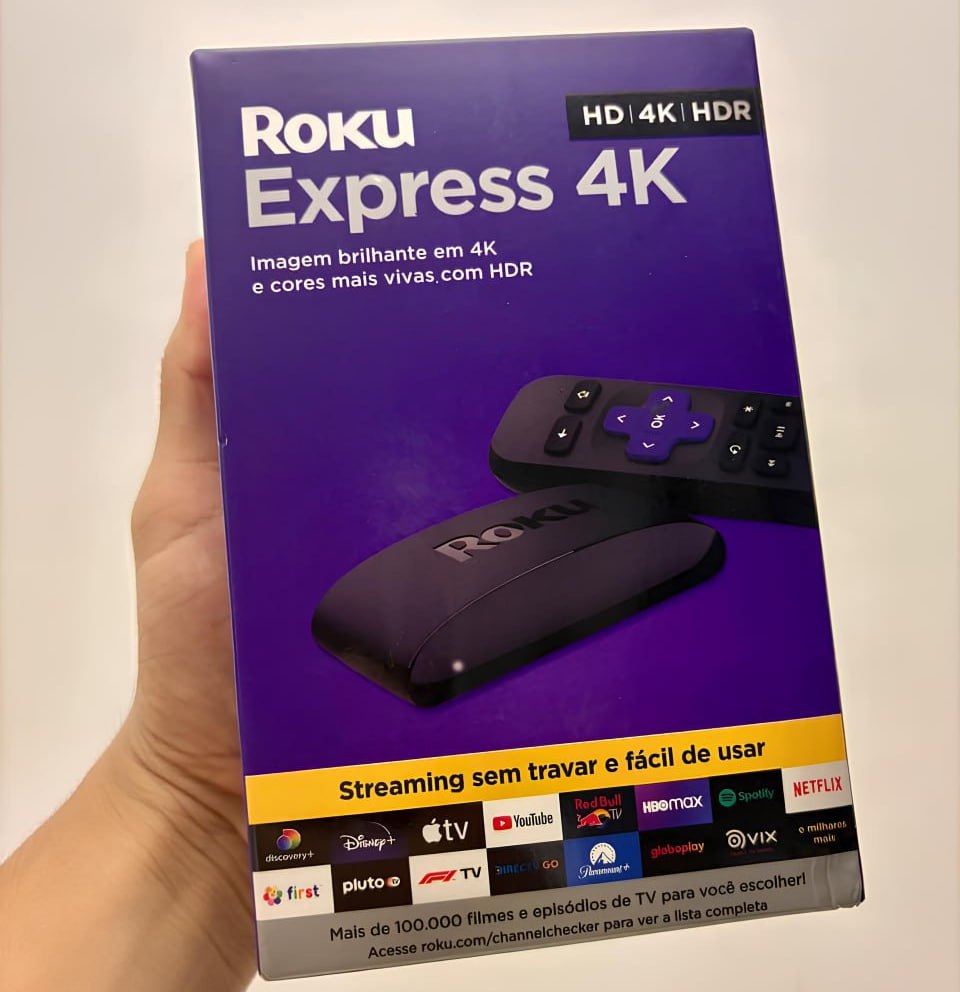 Roku Express 4K | Dispositivo de streaming para TV HD/4K/HDR compatível com Alexa, Siri e Google