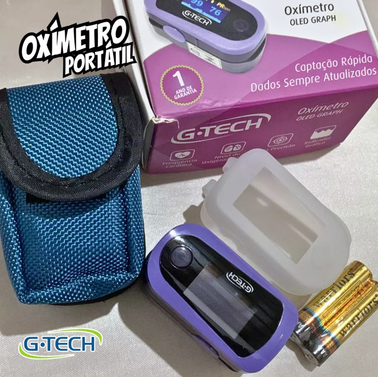 Oxímetro Digital Portátil De Dedo Oled Graph G-tech
