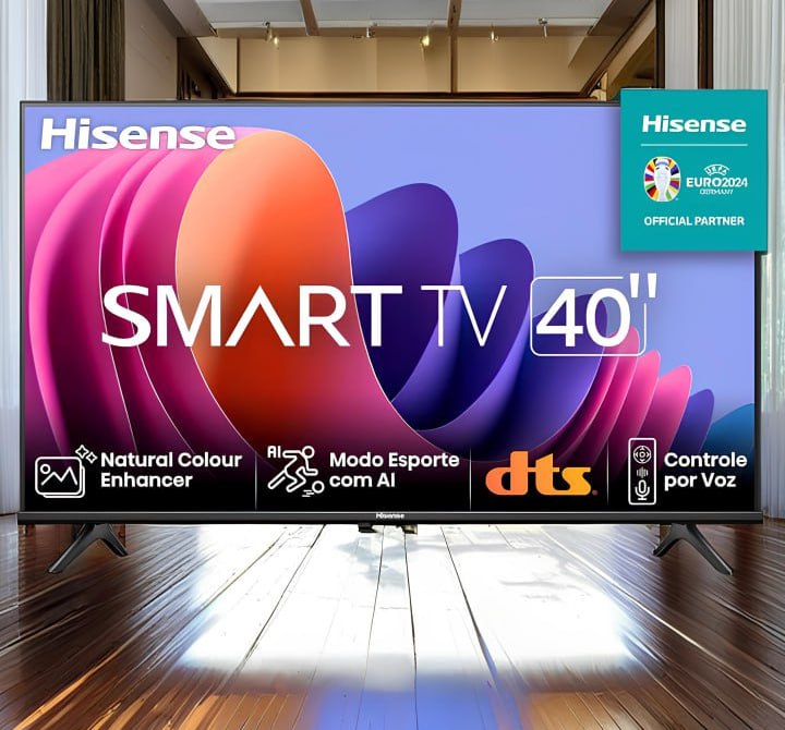 Smart TV Hisense 40″ 40A4N Full HD DLED DTS X Dolby Audio 2X HDMI