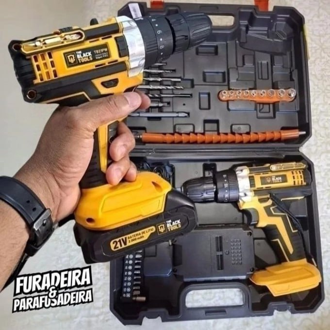 Parafusadeira Furadeira De Impacto Profissional 21v Tb-21pw