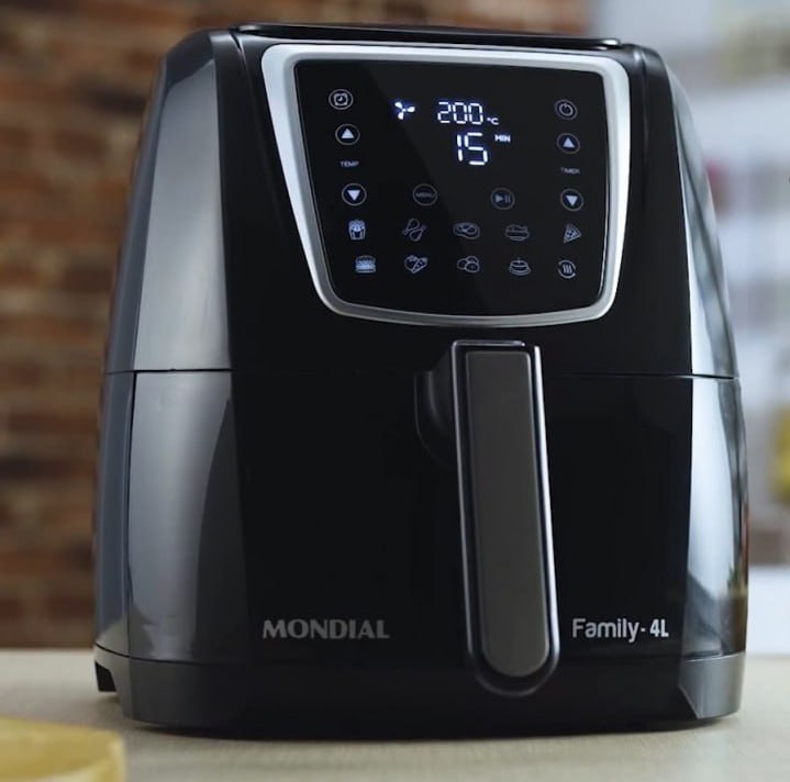 Fritadeira Sem Óleo Air Fryer Digital 4L, Mondial, Preto, 1500W, 220V – AFN-40-DI