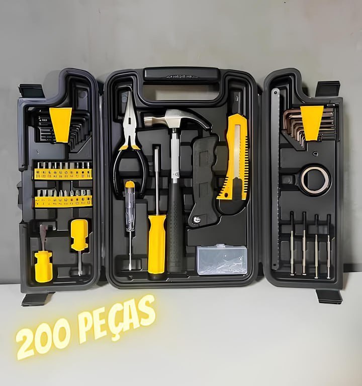Kit Ferramentas Titanium 200 Peças Heavy Duty