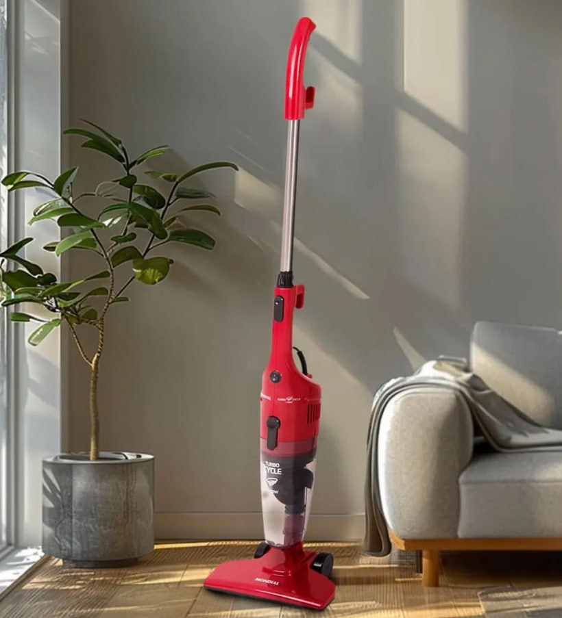 Aspirador de Pó Turbo Cycle, Mondial, Vermelho/Preto, 1100W, 110V – AP-36