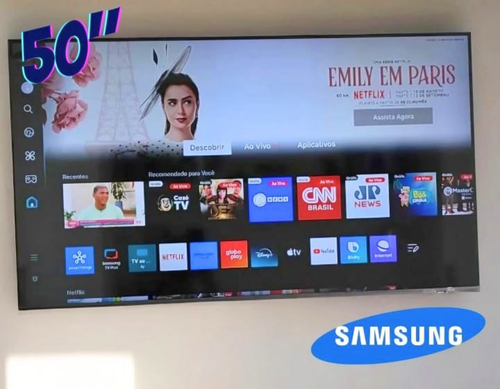 Samsung Smart TV 50″ QLED 4K 50Q60D – Tecnologia de Pontos Quânticos, Design AirSlim